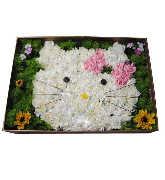 hello kitty 鲜花礼盒